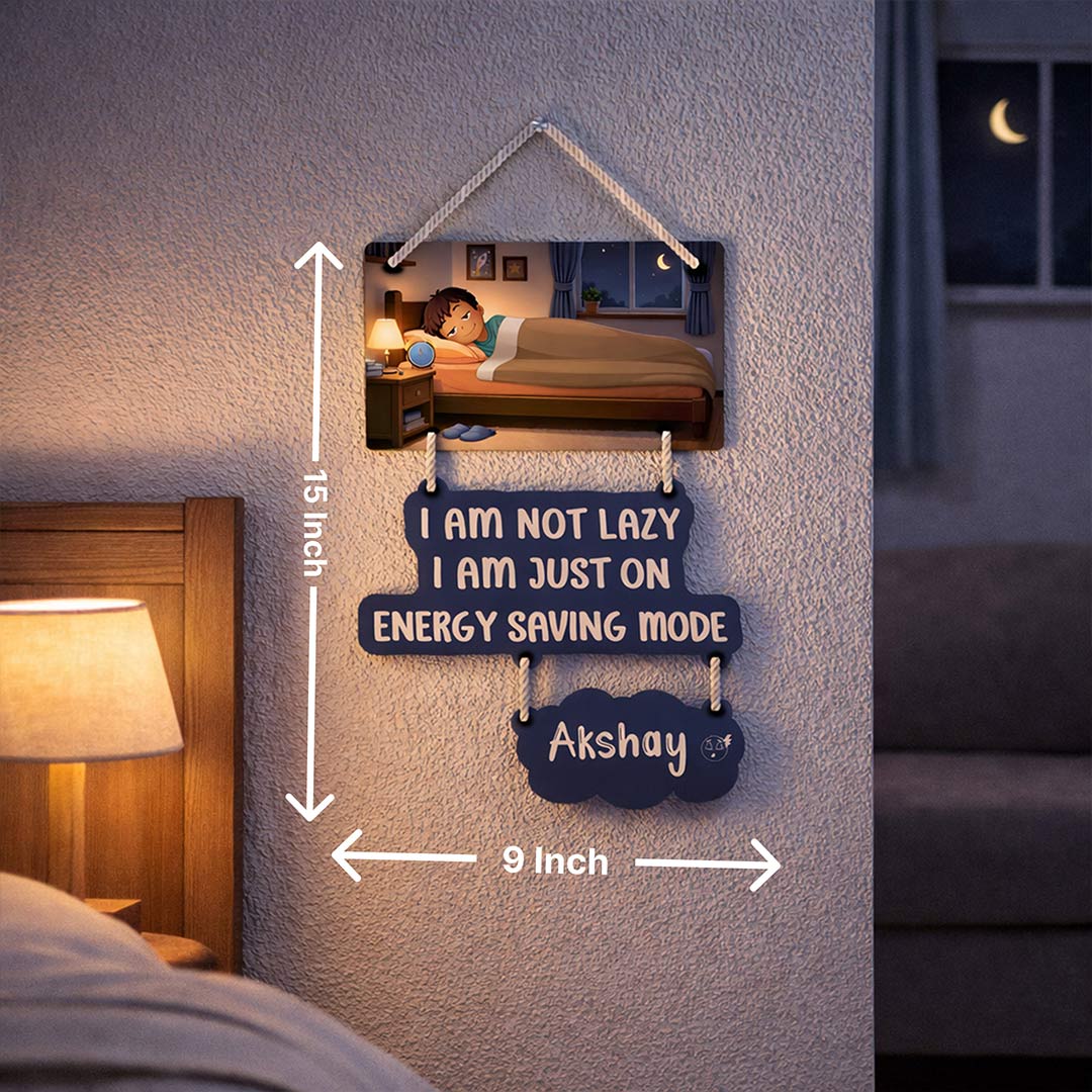 Personalized Funny Kids Wall Hanging Frame – Custom Name Bedroom Décor (15x9 Inch) | Love Craft Gifts