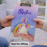 Personalized Kids Writing Board with Name (Unicorn Theme) | Love Craft Gifts