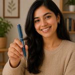 Personalized Matte Blue Pen (Standard Size) – Premium Custom Name Writing Gift for Professionals | Love Craft Gifts™