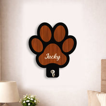 Personalized Paw Shape Key Holder|Gift for Dog & Cat Lovers