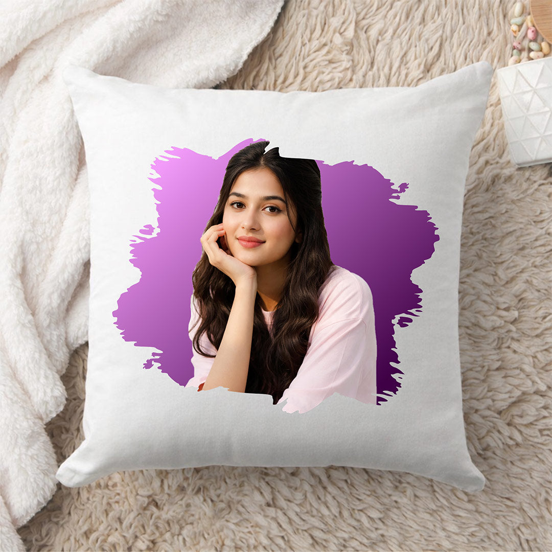 Personalized Photo Printed Cushion Pillow – Custom Soft Memory Cushion Gift for Home Décor (10x10 Inch) | Love Craft Gifts