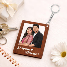 Personalized Photo Cutout Wooden Keychain-2x2.5"