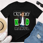 Personalized Smart Kid Boys T-Shirt – Custom Name & Photo Printed Black Tee for Kids | Love Craft Gifts