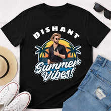 Personalized Summer Vibes Black T-Shirt