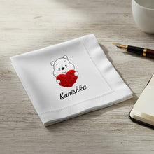 Personalized Teddy Design Handkerchief