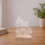 Personalized Unicorn Acrylic Name Stand 7x8 Inch – Custom Kids Name Display Gift | Love Craft Gifts™