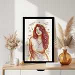 Personalized Doodle Art Photo Frame – Custom Wall Décor | Love Craft Gifts