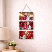Personalized Wedding Photo Collage Wall Hanger-6x14"