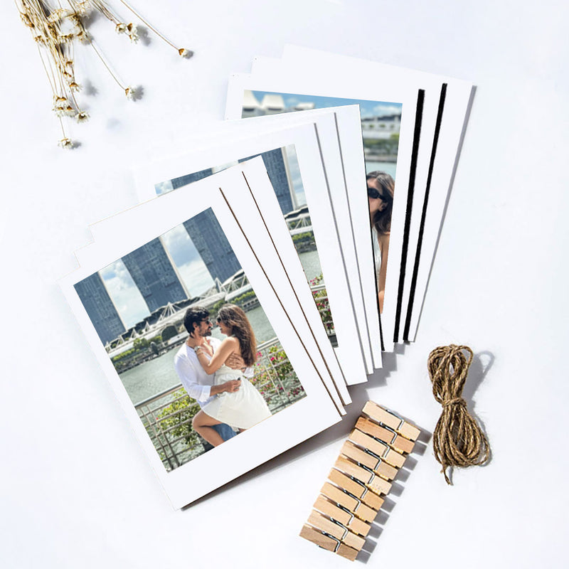 Printing Photos Like Polaroids - Set of 10 piece with Hanging Thread or Clip
