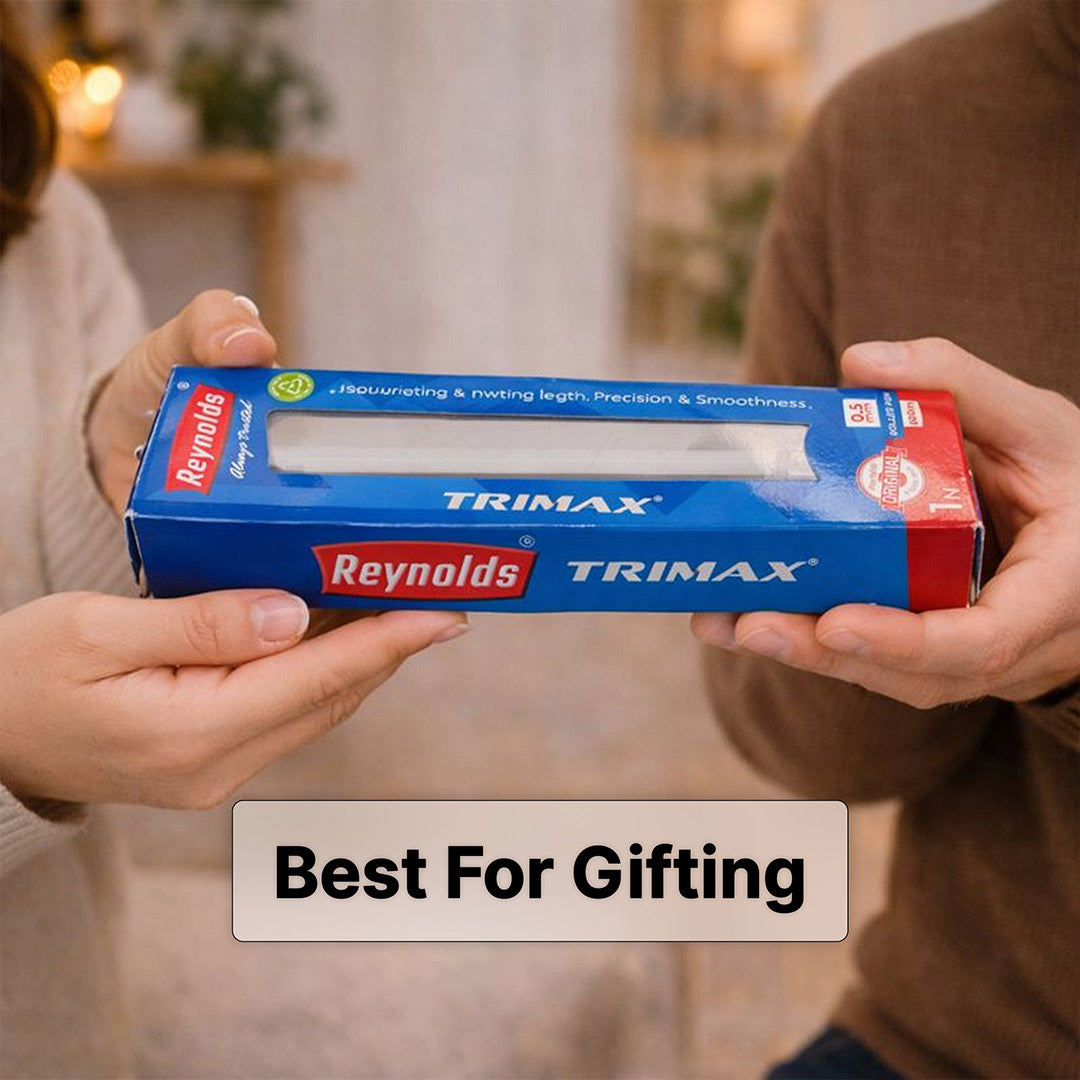 Personalized Reynolds Trimax Roller Ball Pen (Blue, 0.5 mm) | Love Craft Gifts