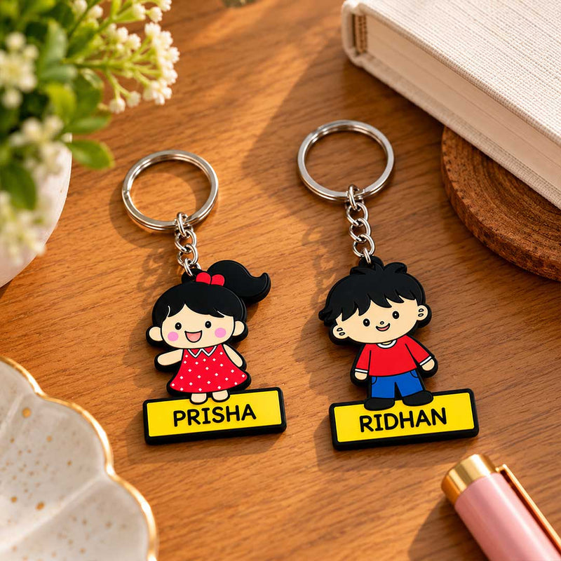 Personalized Kids Name Backpack Keychain 2x3" | Love Craft Gifts™