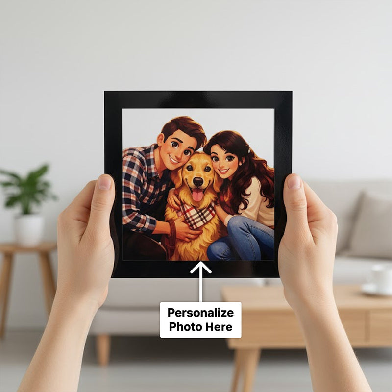 Personalized PixArt Style Photo Frame-8×8"