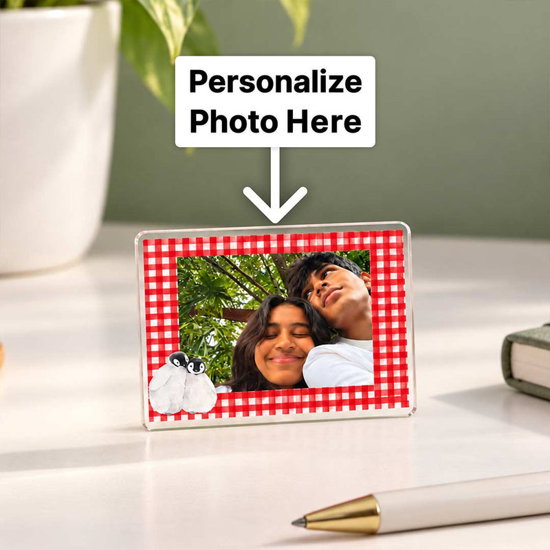Personalized Acrylic Photo Table Stand 2x3" | Gift for Couples & Loved Ones | Love Craft Gifts™