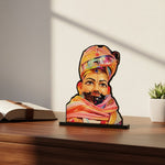 Khatu Shyam Ji Wooden Table-Top Stand (7×7”) | Love Craft Gifts