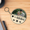 Circular Photo Song Keychain | Love Craft Gifts