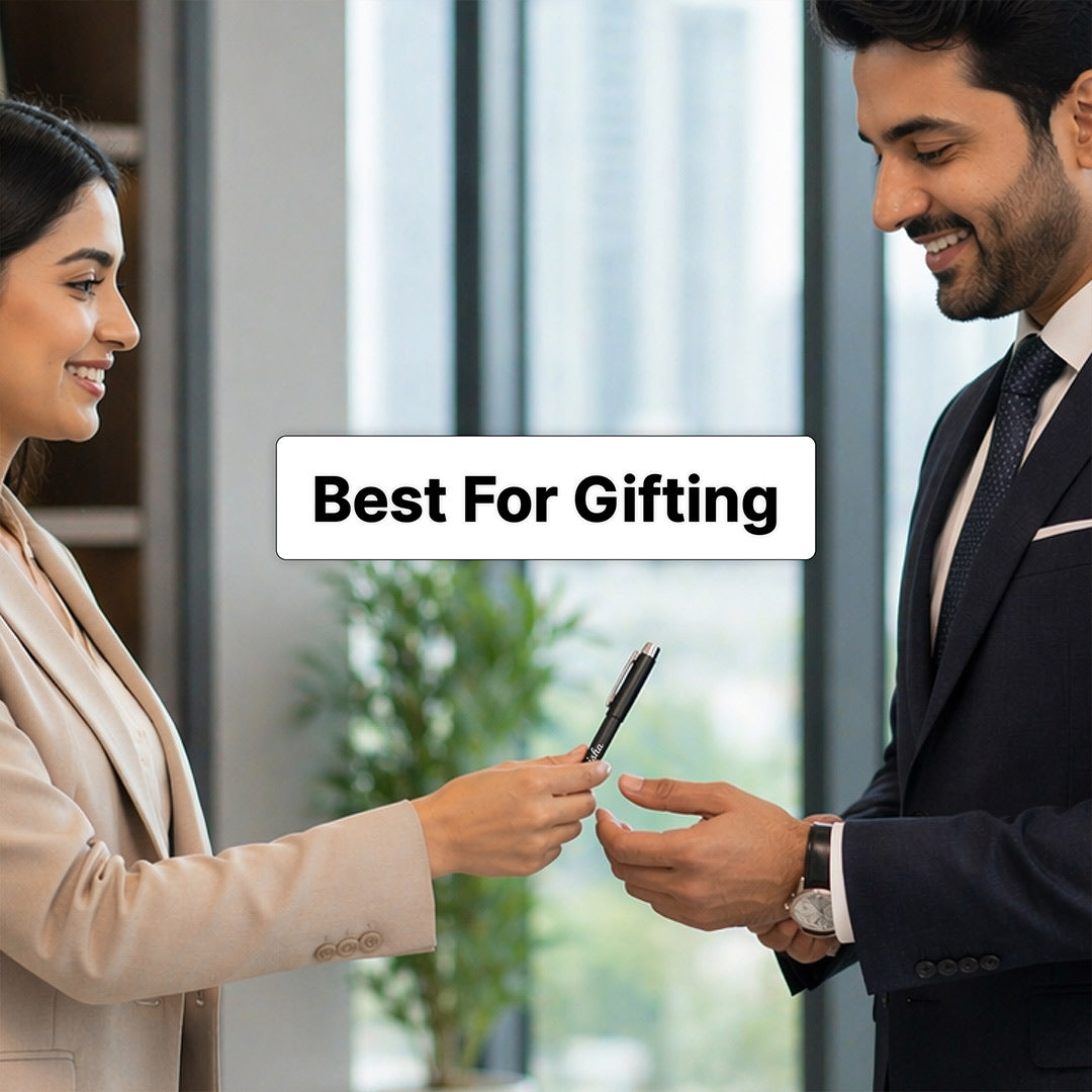 Personalized Black Pen (Standard Size) – Elegant Custom Name Writing Gift for Professionals | Love Craft Gifts™