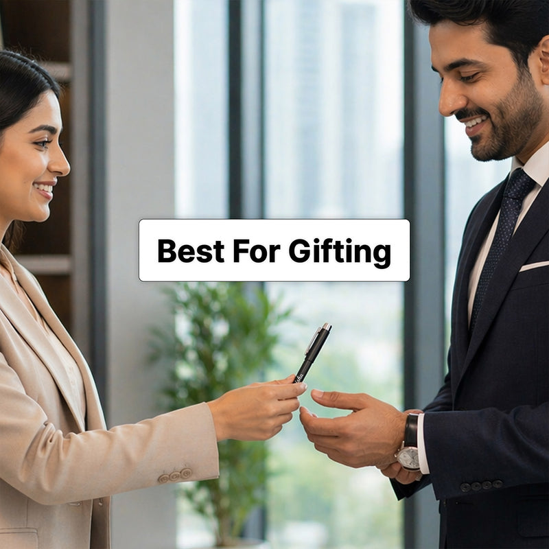 Personalized Black Pen (Standard Size) – Elegant Custom Name Writing Gift for Professionals | Love Craft Gifts™