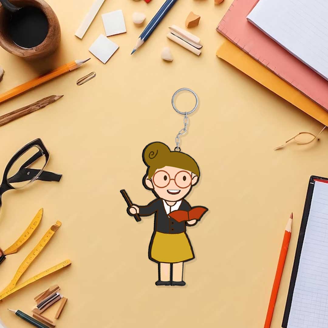 Best Teacher Keychain Or Keyring | Love Craft Gifts