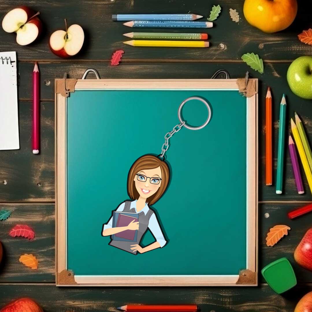 Best Teacher Keychain Or Keyring | Love Craft Gifts