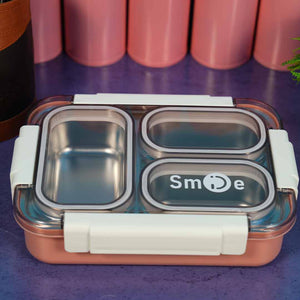 Custom Stainless Steel  Lunch Box | 3 Compartments