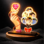 Together Forever Glow – Personalized Couple Acrylic Lamp | Love Craft Gifts