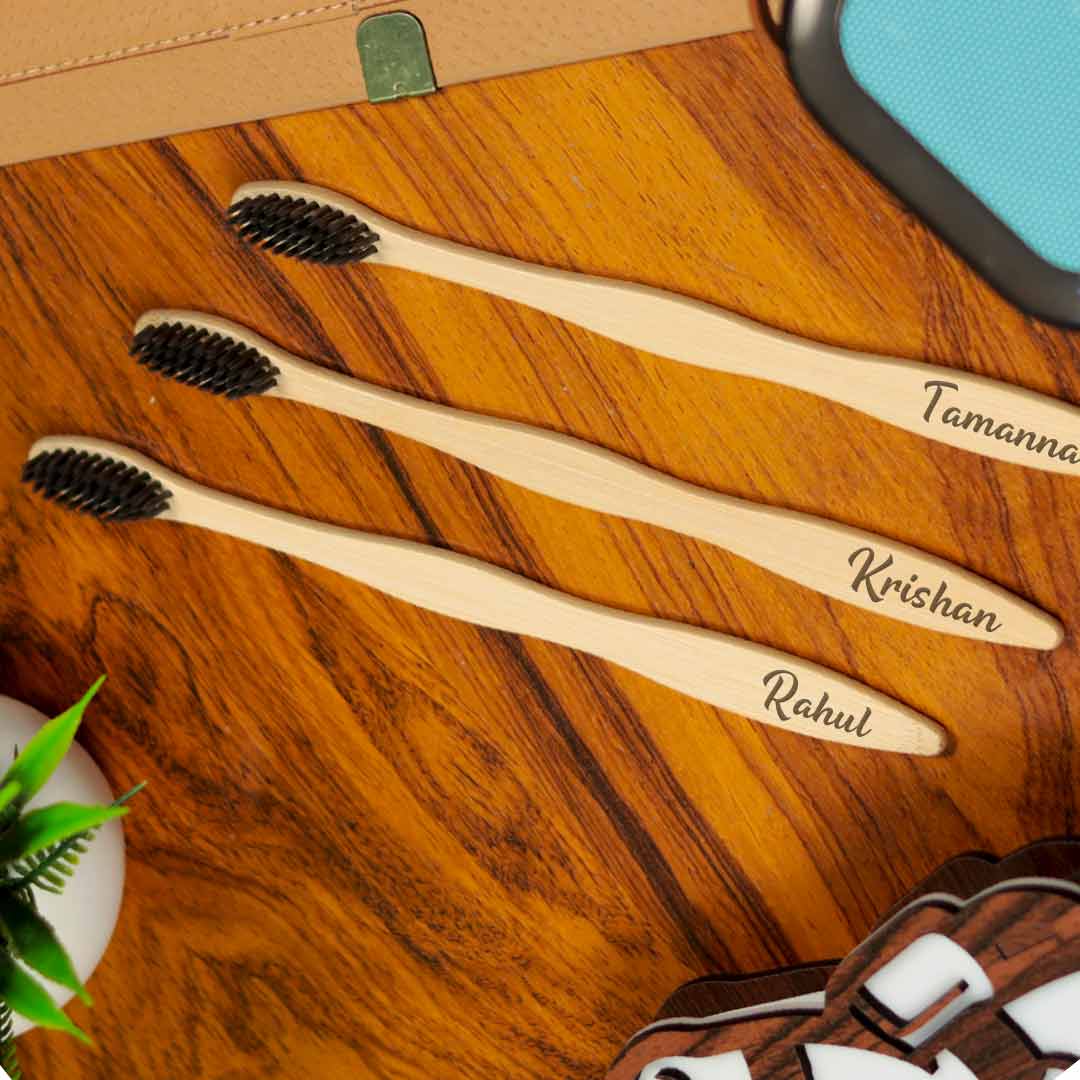 Personalized Bamboo Toothbrush | Love Craft Gifts