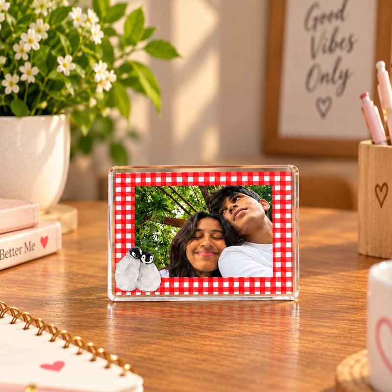 Personalized Acrylic Photo Table Stand 2x3" | Gift for Couples & Loved Ones | Love Craft Gifts™