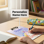Personalized Kids Writing Board with Name (Unicorn Theme) | Love Craft Gifts