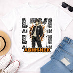 Personalized Levi Anime Name T-Shirt for Men & Women – Custom Printed White Graphic Tee | Love Craft Gifts