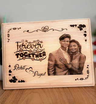 Valentine's Wooden Engraving Frame