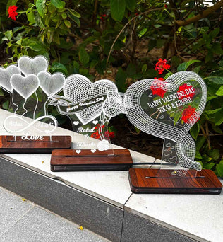 Valentine Specical -Customized 3D Acrylic Multilight LED Lamp