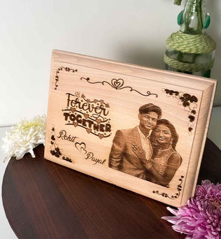 Valentine's Wooden Engraving Frame