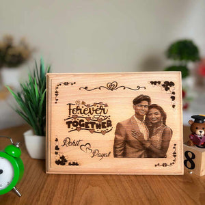 Valentine's Wooden Engraving Frame