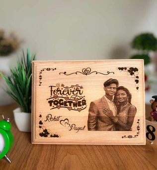 Valentine's Wooden Engraving Frame