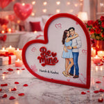 Be Mine Forever – Personalized Couple Heart Frame (9×9 Inch) | Love Craft Gifts