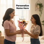 Personalized Teddy Rose Crochet Bouquet – Handmade Forever Flower Gift | Love Craft Gifts