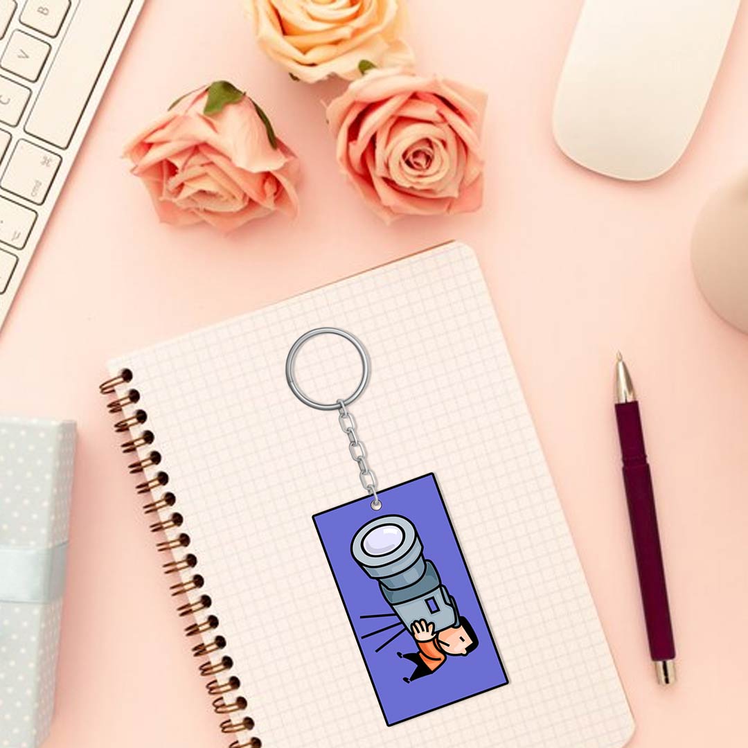 Videographer / Video Camera Keychain | Love Craft Gifts