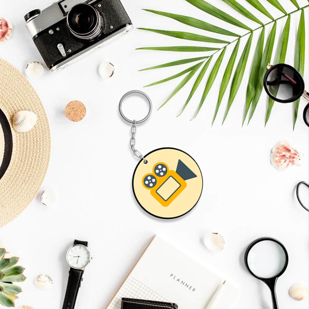 Videographer / Video Camera Keychain | Love Craft Gifts