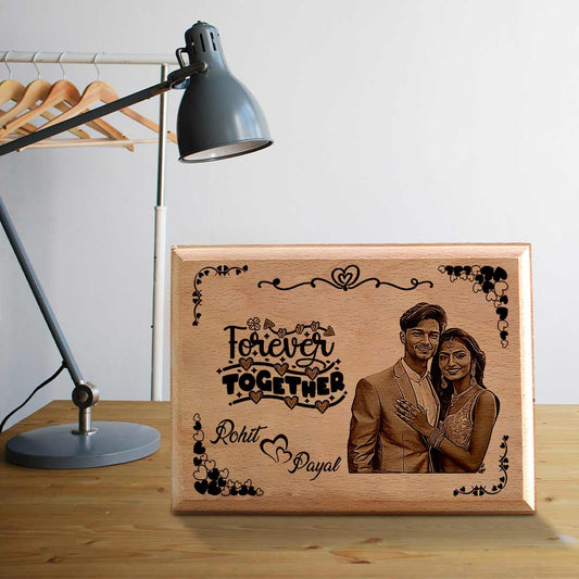 Valentine's Wooden Engraving Frame