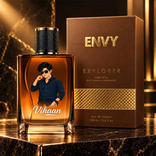 Personalized ENVY Explorer Perfume 100ml | Custom Eau de Parfum for Men | Premium Fragrance Gift | Love Craft Gifts™