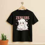 ZEBJUBS Kawaii Anime Girl Graphic T-Shirt – Soft Aesthetic Style | Love Craft Gifts