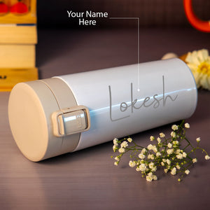 White Stainless Insulated Coffee Mug Or Water Bottle |Love Craft Gifts