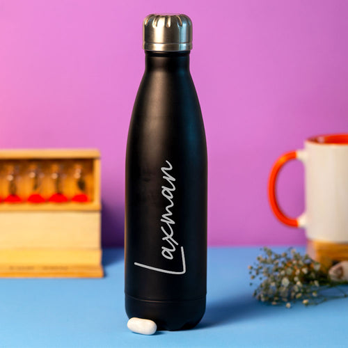 Buy Black Stainless Still Water Bottle