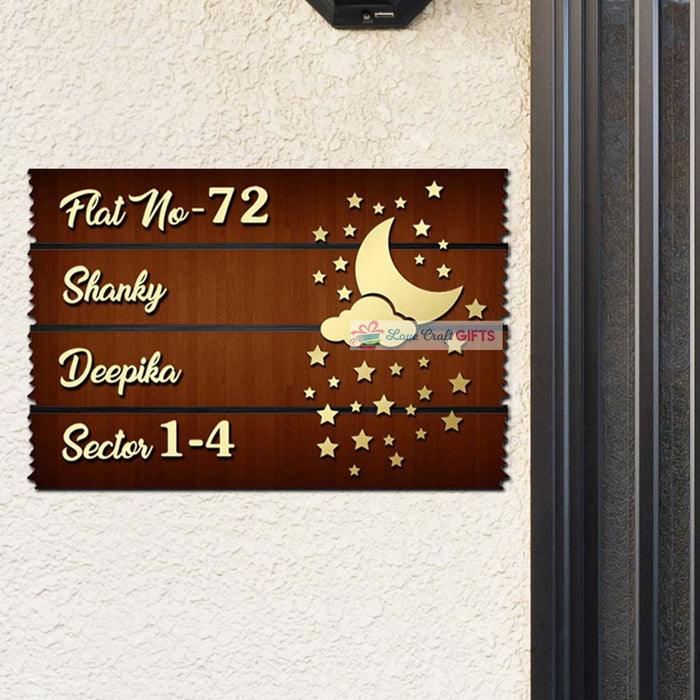 Wooden Home Name Plates | love craft gift