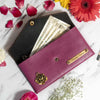 Customized Ladies Clutch Cherry Color