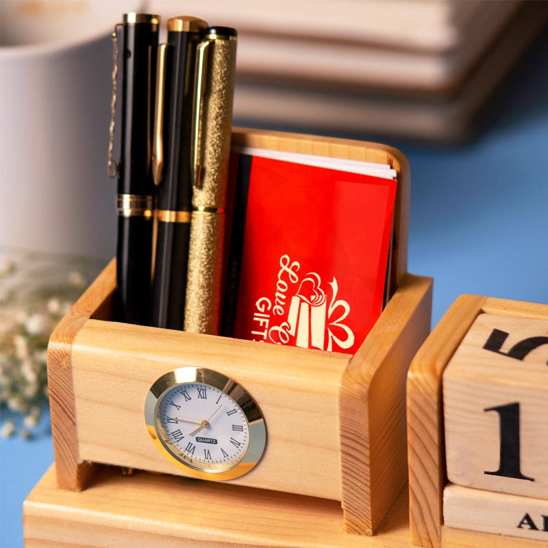 SPECIAL WOODEN MOBILE STAND WITH CALENDER