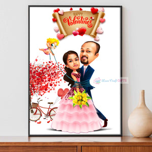 PERSONALIZED CARICATURE FRAME | love craft gift