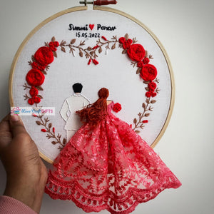 Special Embroidery Hoop For Couple | love craft gift