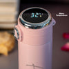 Customized Pink Smart Temperature Water Bottle | Love Craft Gifts