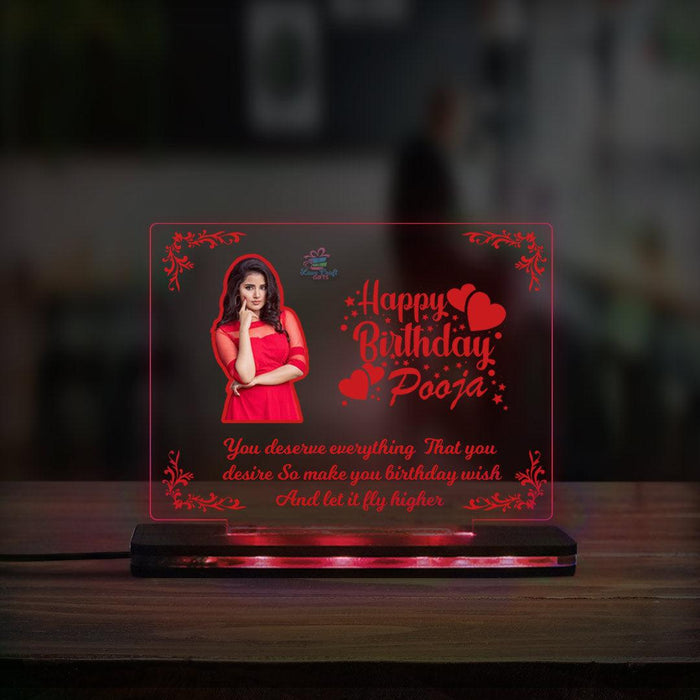 Personalized Acrylic Birthday Multi Led Lamp